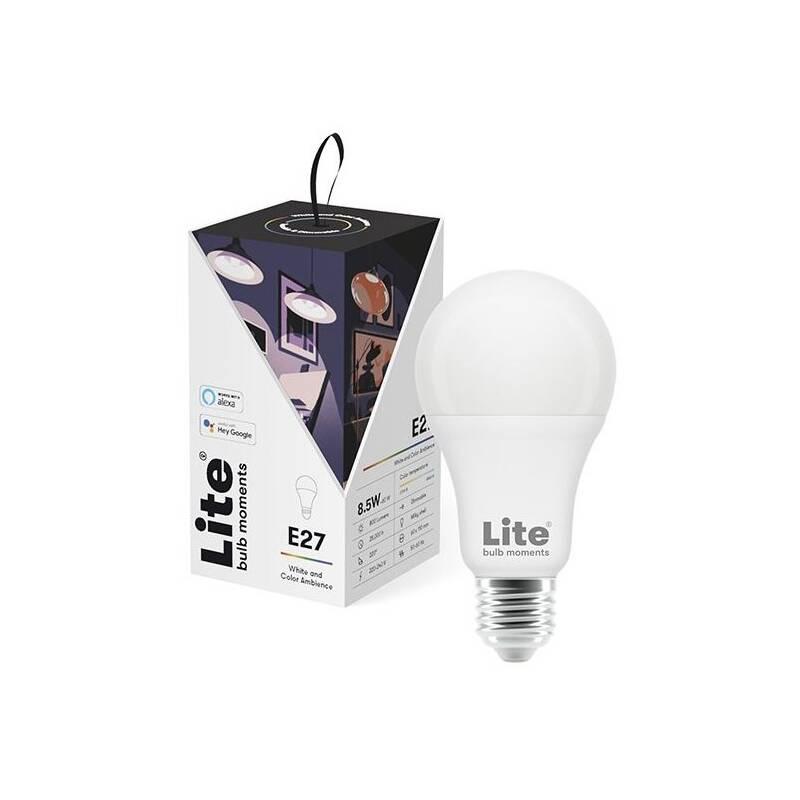 Chytrá žárovka Lite bulb moments E27, 8,5W, RGB 2700-6500K, Chytrá, žárovka, Lite, bulb, moments, E27, 8,5W, RGB, 2700-6500K