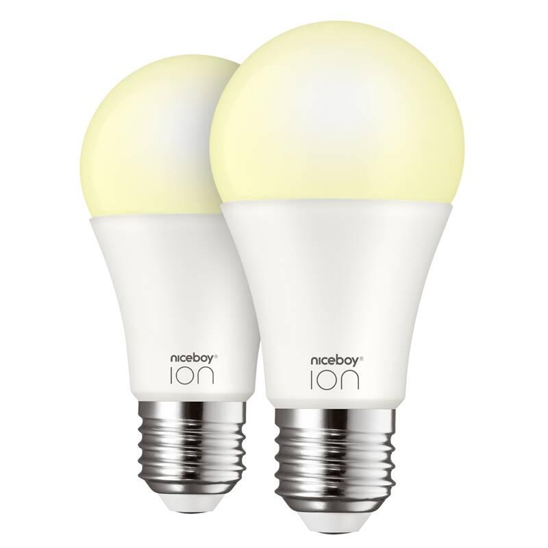 Chytrá žárovka Niceboy ION SmartBulb Ambient E27, 9W, 2ks
