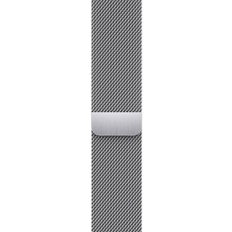 Řemínek Apple 45mm stříbrný milánský tah