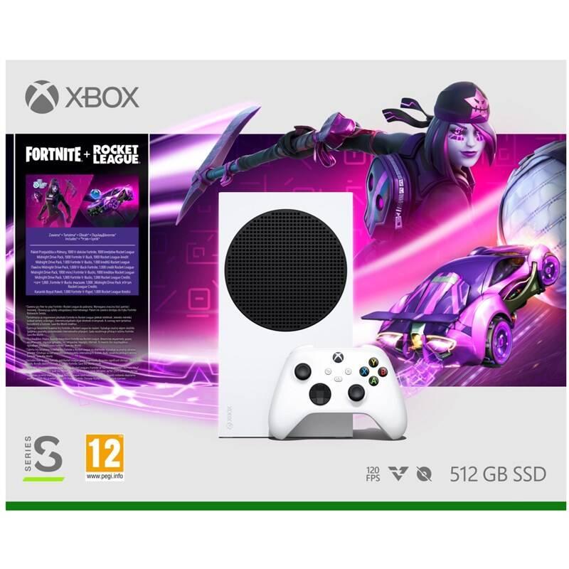 Herní konzole Microsoft Xbox Series Fortnite Rocket League Bundle bílá, Herní, konzole, Microsoft, Xbox, Series, Fortnite, Rocket, League, Bundle, bílá