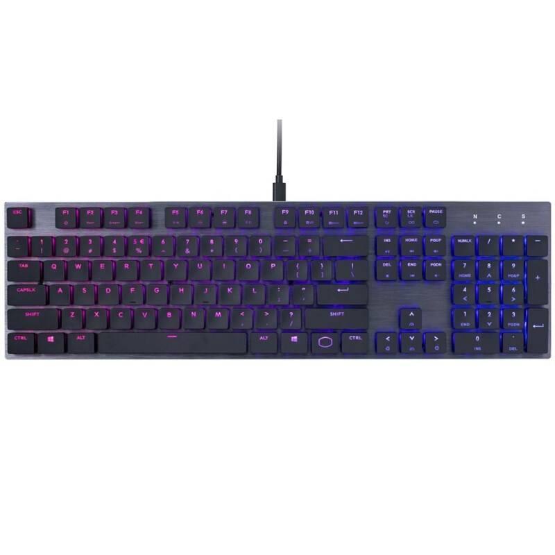 Klávesnice Cooler Master SK650, RED Switch, US layout černá