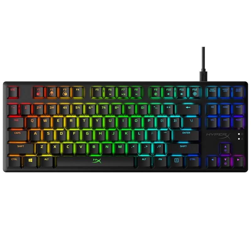 Klávesnice HyperX Alloy Origins Core HX, Aqua Switch, US layout černá