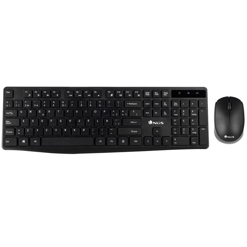 Klávesnice s myší NGS ALLURE KIT, CZ SK layout černá