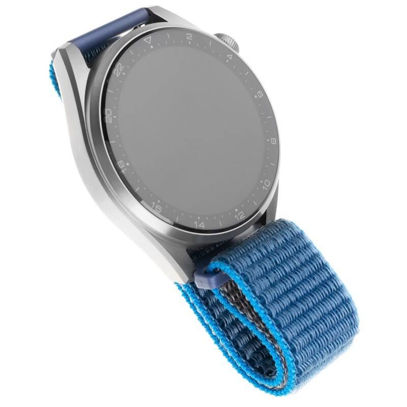 Řemínek FIXED Nylon Strap s šířkou 20mm pro smartwatch modrý