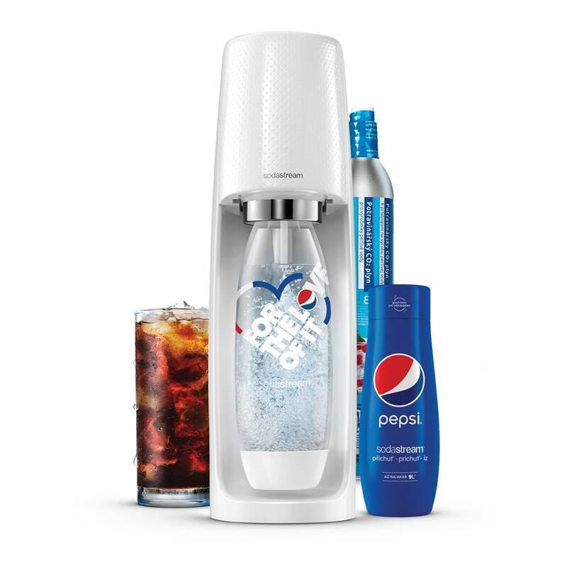 Výrobník sodové vody SodaStream SPIRIT White Pepsi MegaPack bílý, Výrobník, sodové, vody, SodaStream, SPIRIT, White, Pepsi, MegaPack, bílý