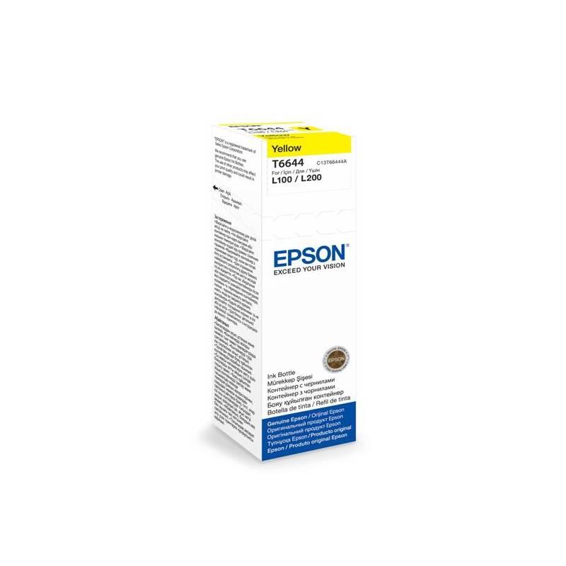 Inkoustová náplň Epson T6644, 70ml - originální žlutá