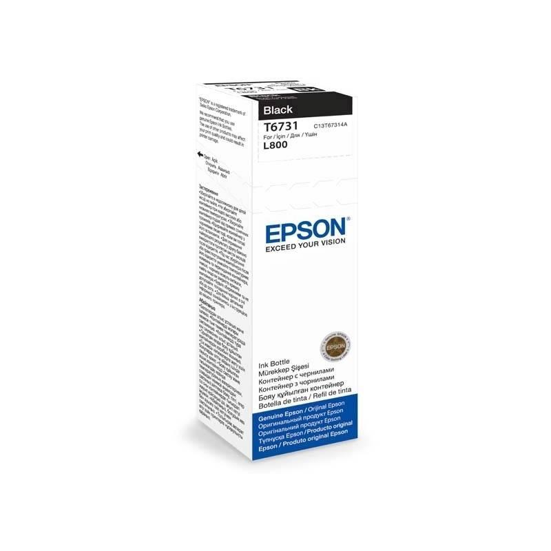 Inkoustová náplň Epson T6731, 70ml - originální černá