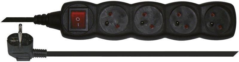 Kabel prodlužovací EMOS 4x zásuvka, 3m,