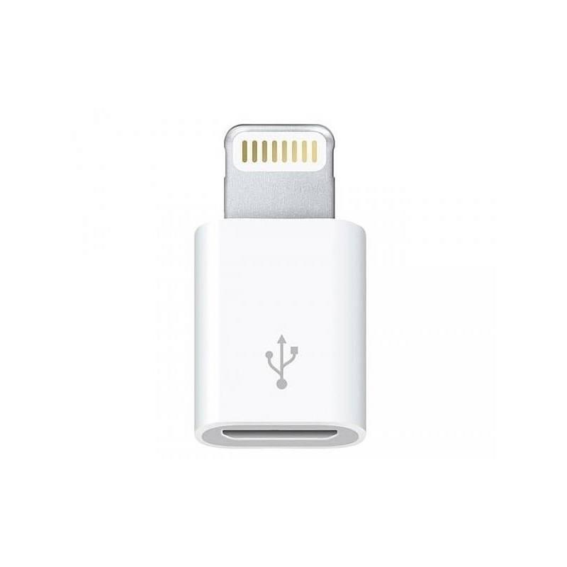 Redukce Apple Micro USB Lightning bílá, Redukce, Apple, Micro, USB, Lightning, bílá