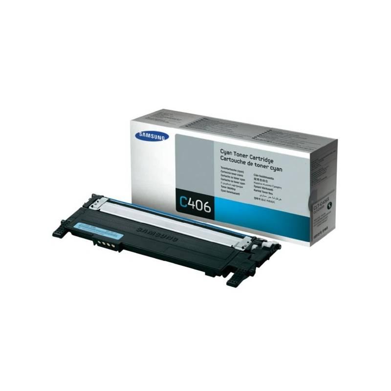 Toner Samsung CLT-C406S, 1K stran modrý