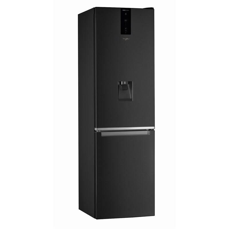 Chladnička s mrazničkou Whirlpool W7 921O K AQUA černá