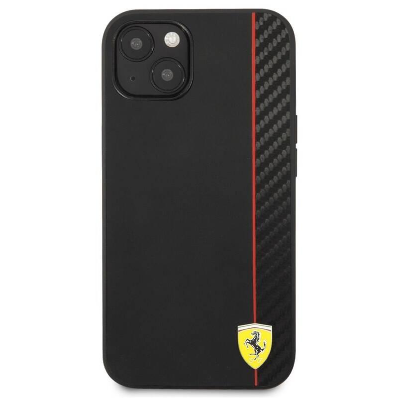 Kryt na mobil Ferrari Smooth and Carbon Effect na Apple iPhone 13 černý, Kryt, na, mobil, Ferrari, Smooth, Carbon, Effect, na, Apple, iPhone, 13, černý