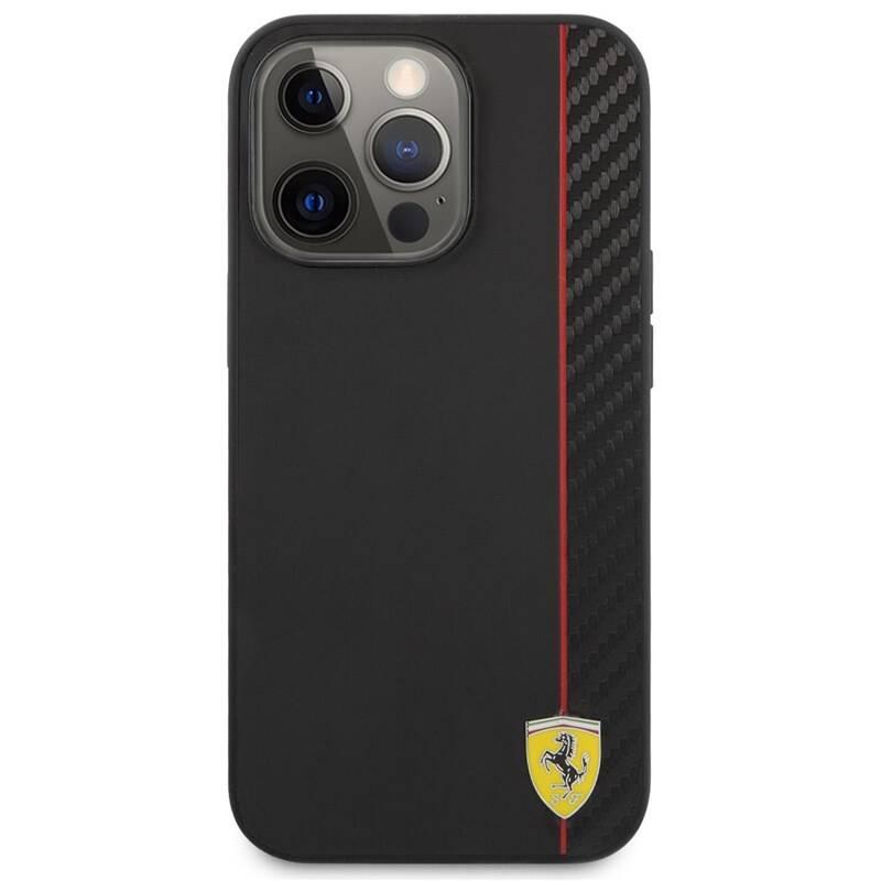 Kryt na mobil Ferrari Smooth and Carbon Effect na Apple iPhone 13 Pro Max černý, Kryt, na, mobil, Ferrari, Smooth, Carbon, Effect, na, Apple, iPhone, 13, Pro, Max, černý