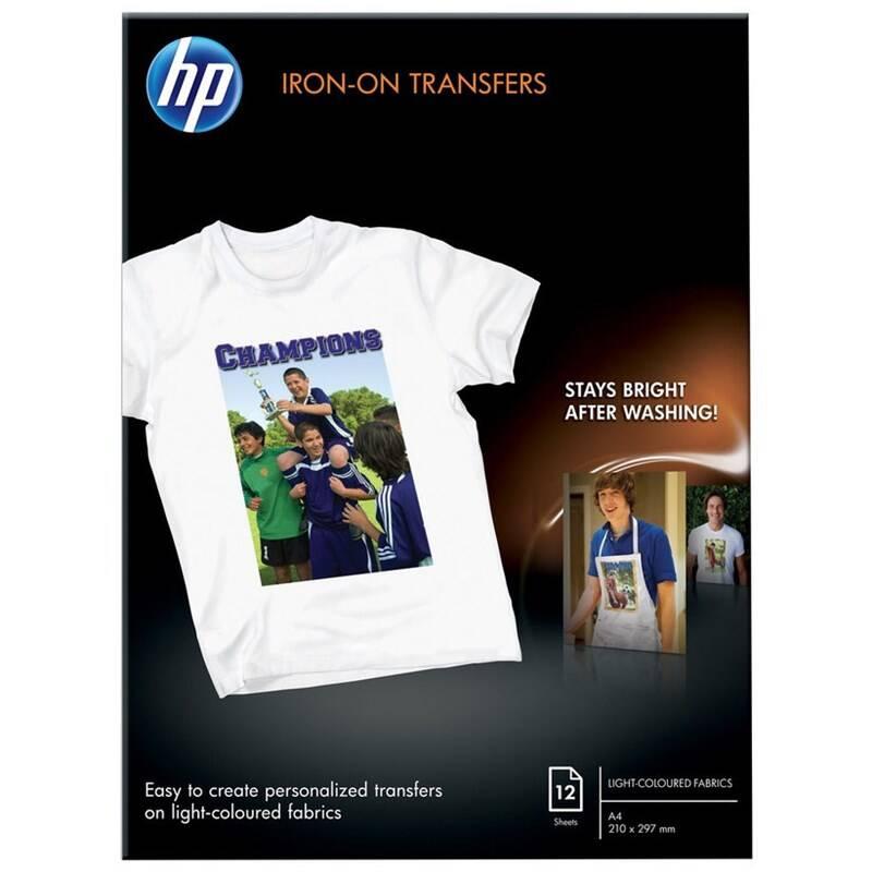 Nažehlovací fólie HP Iron-on Transfers - 12 fólií A4