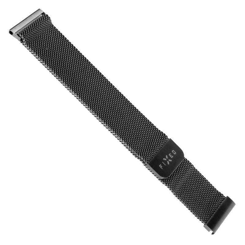 Řemínek FIXED Mesh Strap s šířkou 22mm na smartwatch černý, Řemínek, FIXED, Mesh, Strap, s, šířkou, 22mm, na, smartwatch, černý