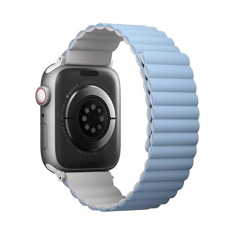 Řemínek Uniq Revix Reversible na Apple Watch 38 40 41mm bílý modrý