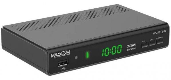 Set-top box Mascom MC750T2 HD, Set-top, box, Mascom, MC750T2, HD