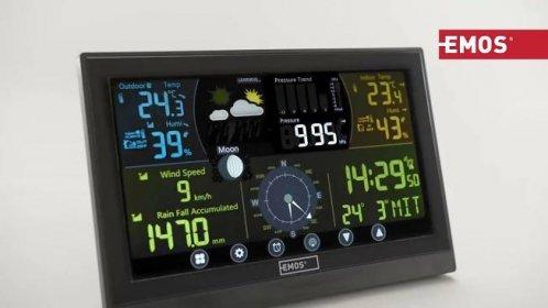 Bezdrátová meteostanice profi Emos E6016 s anemometrem