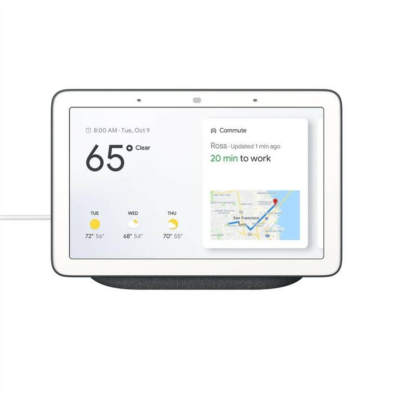 Hlasový asistent Google Home Hub Charcoal šedý, Hlasový, asistent, Google, Home, Hub, Charcoal, šedý