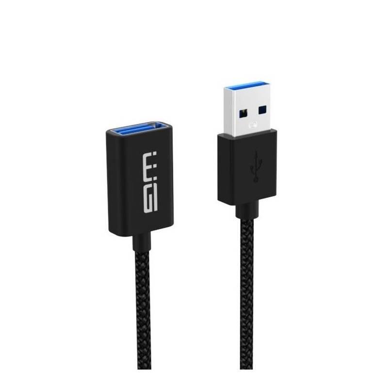 Kabel WG USB USB prodlužovací, 1m černý