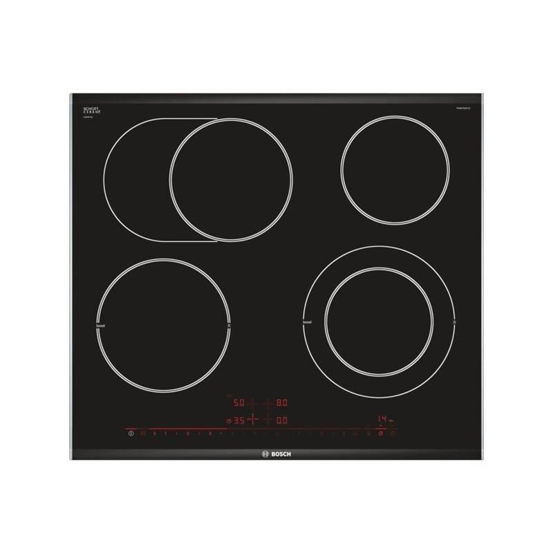Sklokeramická varná deska Bosch PKN675DP1D černá