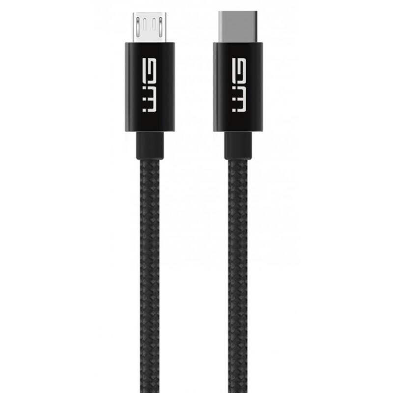 Kabel WG USB-C Micro USB, 1m černý