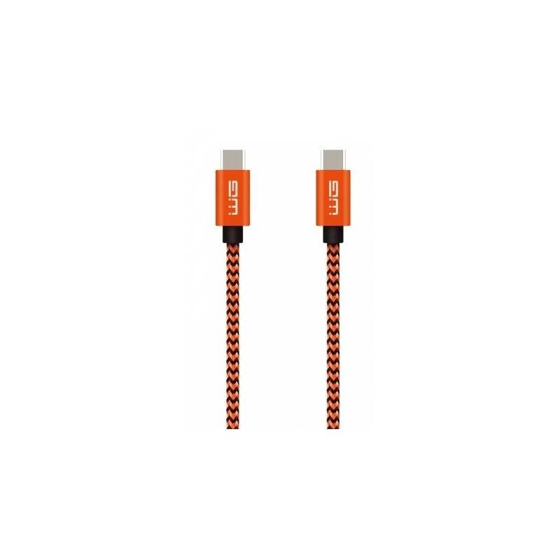 Kabel WG USB-C USB-C, 1m oranžový, Kabel, WG, USB-C, USB-C, 1m, oranžový