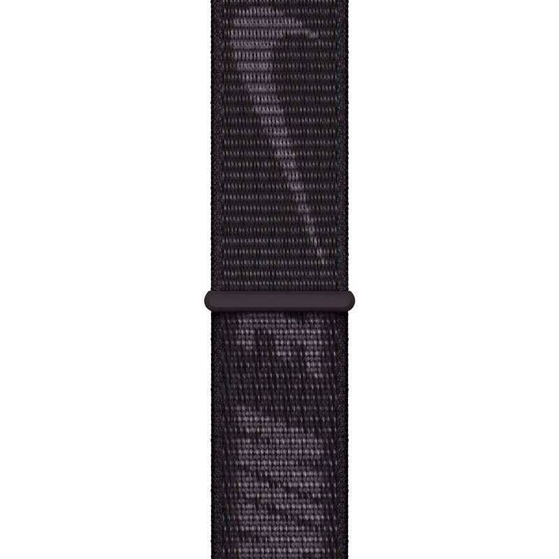 Řemínek Apple 45mm černý Nike provlékací sportovní řemínek