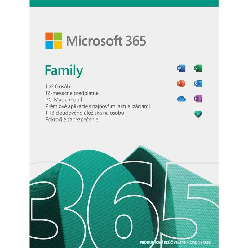 Software Microsoft 365 pro rodiny SK