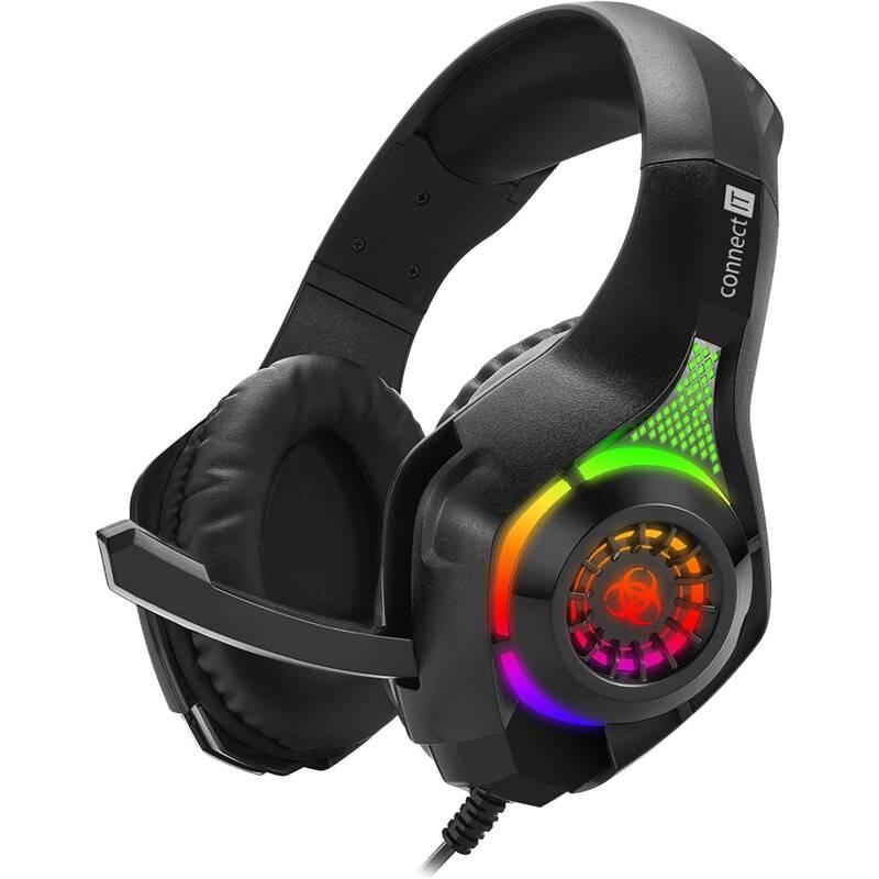 Headset Connect IT Biohazard RGB CHP-4511 černý