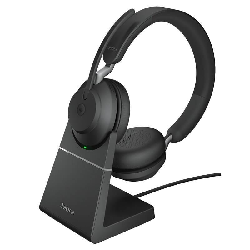 Headset Jabra Evolve2 65, USB-A, MS teams, Stereo, DeskStand černý