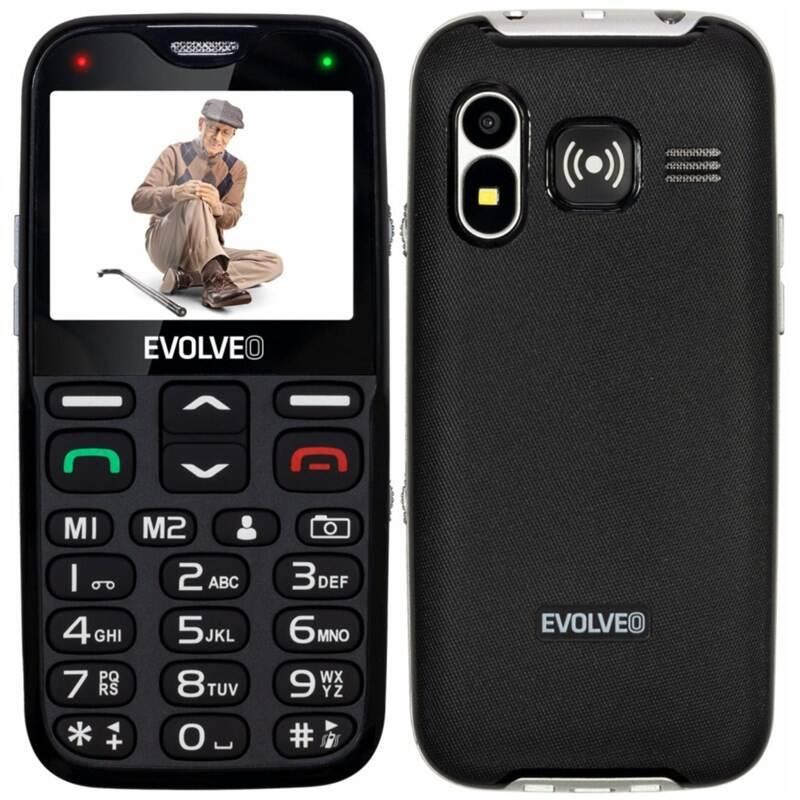 Mobilní telefon Evolveo EasyPhone XG pro seniory černý, Mobilní, telefon, Evolveo, EasyPhone, XG, pro, seniory, černý