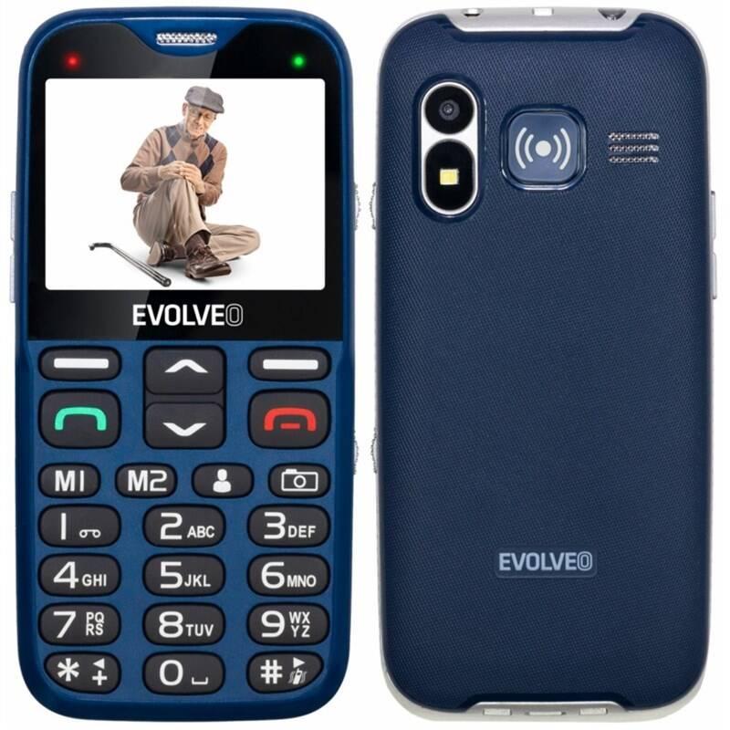 Mobilní telefon Evolveo EasyPhone XG pro seniory modrý