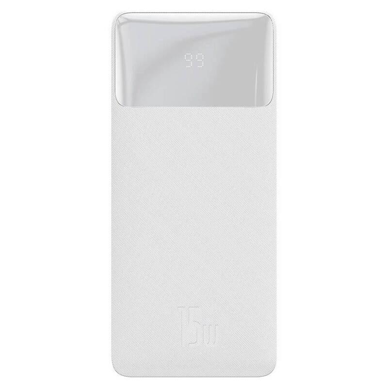 Powerbank Baseus Bipow 30000mAh 15W bílá
