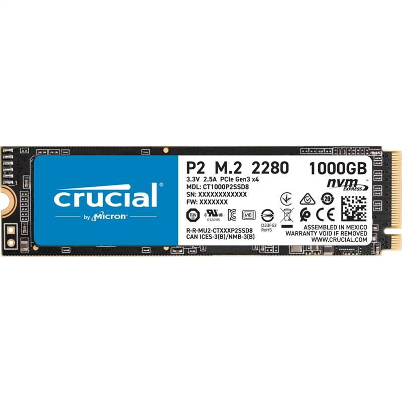 SSD Crucial P2 1TB M.2, SSD, Crucial, P2, 1TB, M.2