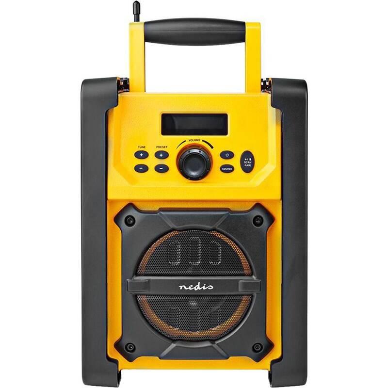 Stavební rádio Nedis RDFM3100 žlutý