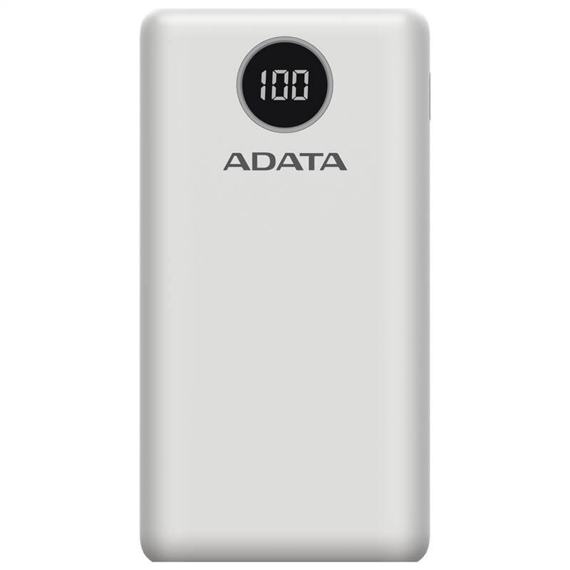 Powerbank ADATA P20000QCD 20000mAh bílá