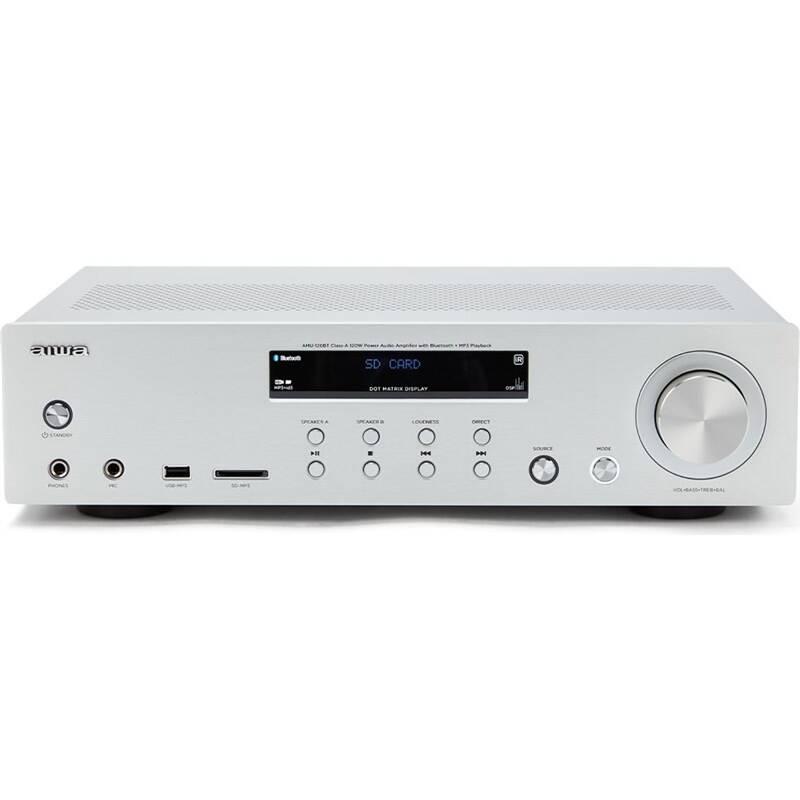 AV Receiver AIWA AMU-120BT stříbrný