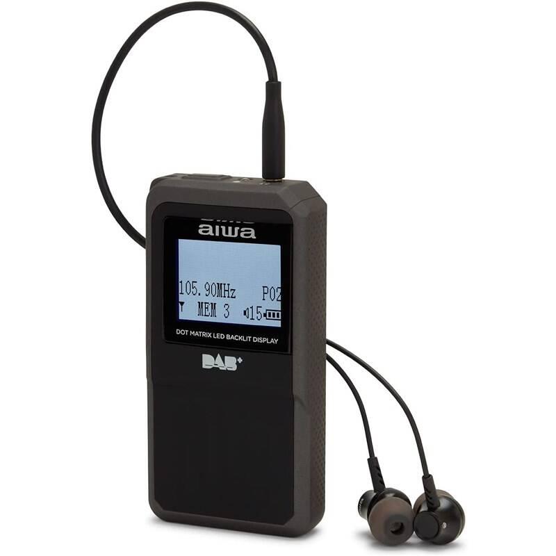 Radiopřijímač s DAB AIWA RD-20DAB černý