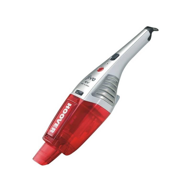 Akumulátorový vysavač Hoover Jive SJ60WWR6 1 011 stříbrný červený