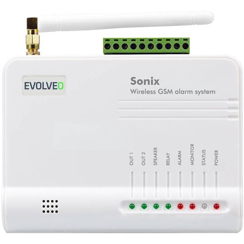 Alarm Evolveo Sonix, bezdrátový, GSM bílý, Alarm, Evolveo, Sonix, bezdrátový, GSM, bílý