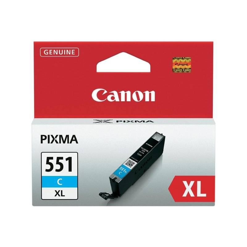 Inkoustová náplň Canon CLI-551XL C, 660 stran - originální modrá