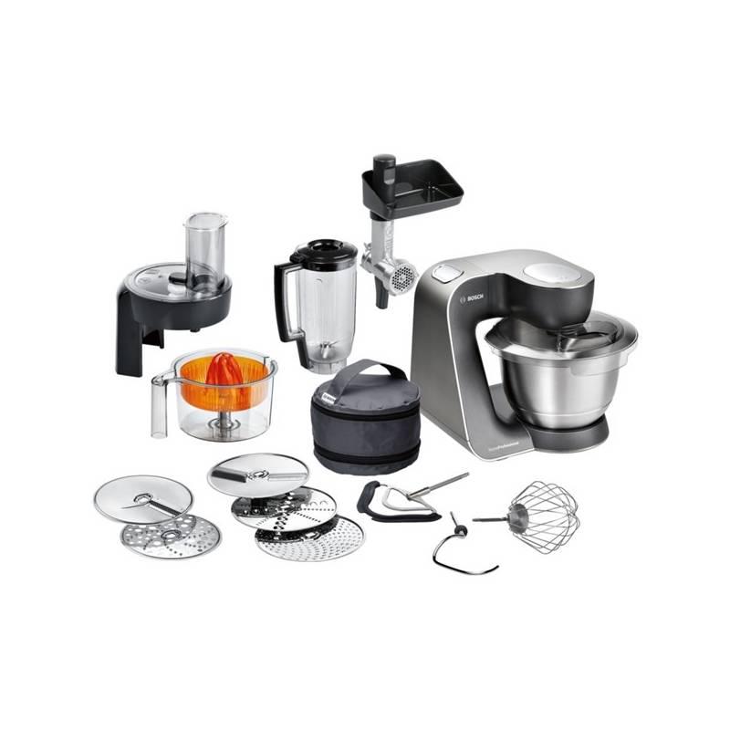 Kuchyňský robot Bosch MUM57860 černý stříbrný