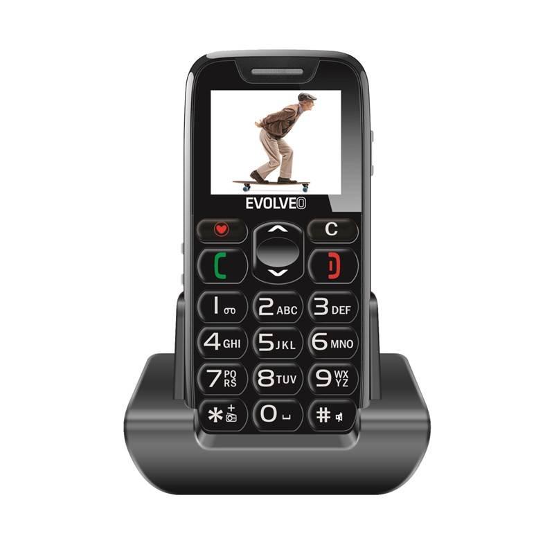 Mobilní telefon Evolveo EasyPhone EP-500 černý, Mobilní, telefon, Evolveo, EasyPhone, EP-500, černý