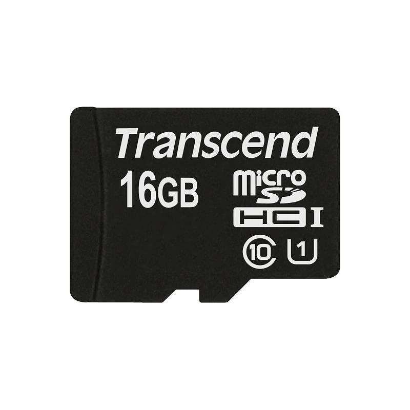 Paměťová karta Transcend MicroSDHC Premium 16GB UHS-I U1, Paměťová, karta, Transcend, MicroSDHC, Premium, 16GB, UHS-I, U1