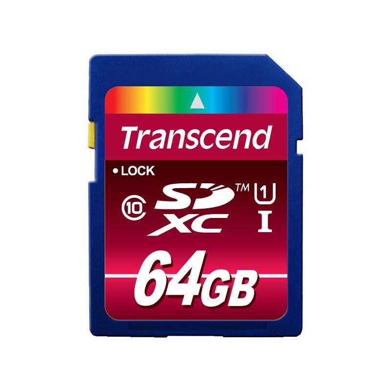 Paměťová karta Transcend SDXC 64GB UHS-I U1, Paměťová, karta, Transcend, SDXC, 64GB, UHS-I, U1
