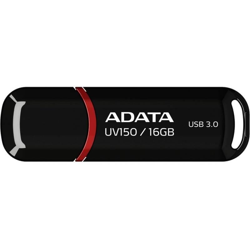 USB Flash ADATA UV150 16GB černý, USB, Flash, ADATA, UV150, 16GB, černý