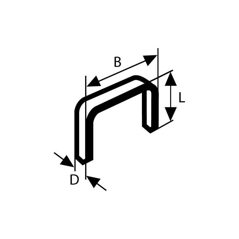 Sponky do sponkovačky Bosch , typ 55 12 6