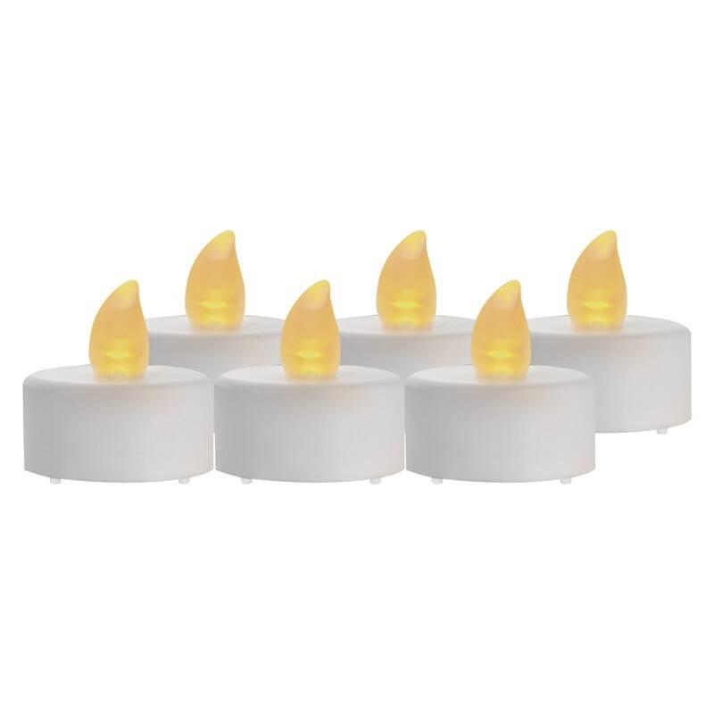 LED dekorace EMOS čajová svíčka bílá,