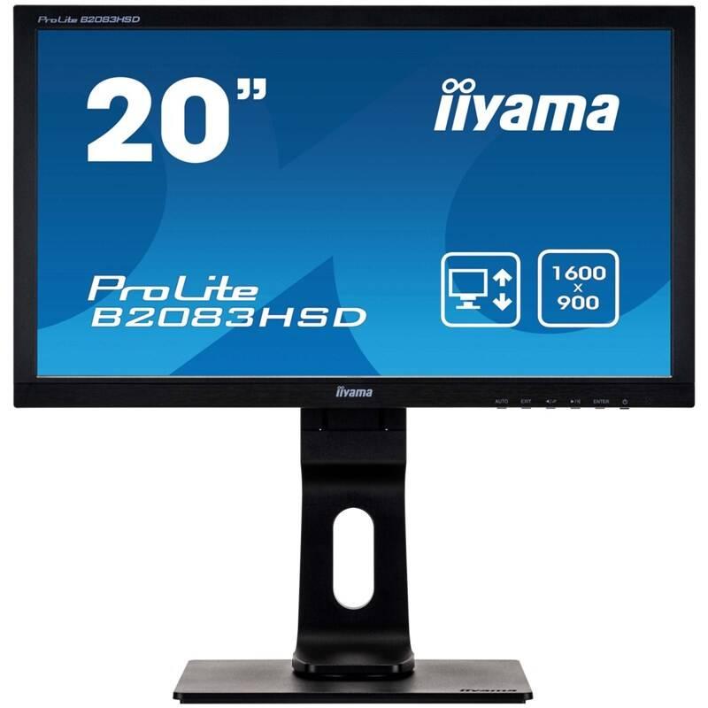 Monitor IIYAMA ProLite B2083HSD-B1 černá